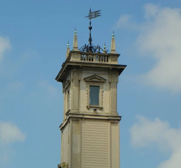 Itália Milão Palácio Giureconsulti Torre Napo Torriani Torre Relógio — Fotografia de Stock