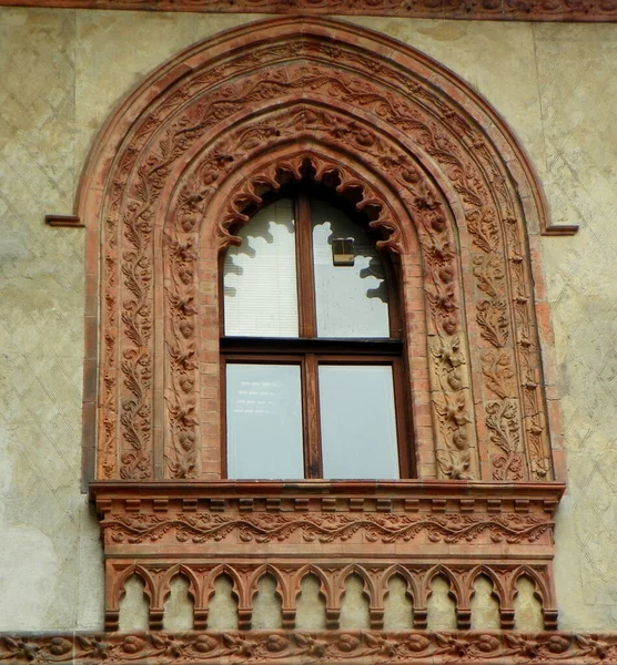 Italy Milan Piazza Mercanti Merchants Square Casa Panigarola Palace Notaries — Foto de Stock