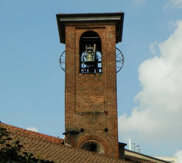 Italien Mailand Basilika Sant Eustorgio Glockenturm Der Basilika — Stockfoto