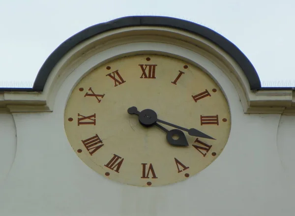 Italy Milan Royal Palace Milan Clock Facade Building — Zdjęcie stockowe