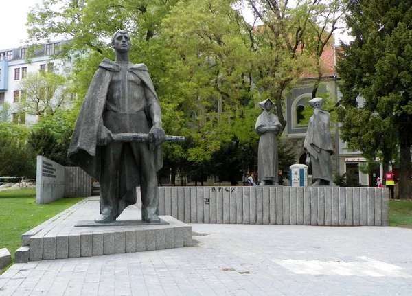 Bratislava Slovakya Slovakya Ulusal Ayaklanması Anıtı — Stok fotoğraf