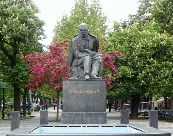 Bratislava Slowakije Standbeeld Van Pavol Orszagh Hviezdoslav — Stockfoto