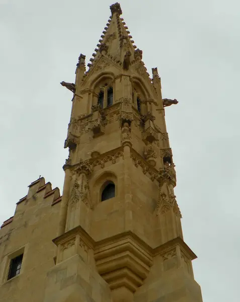 Bratislava Slovakia Church Elevation Holy Cross Church Tower — Fotografia de Stock