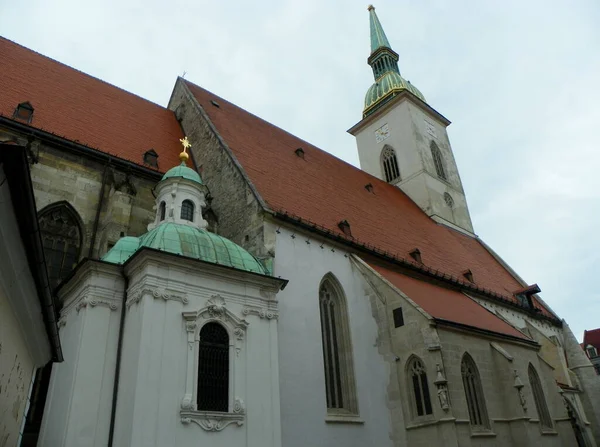 Bratislava Slovakia Martin Cathedral Part Building Tower — Zdjęcie stockowe