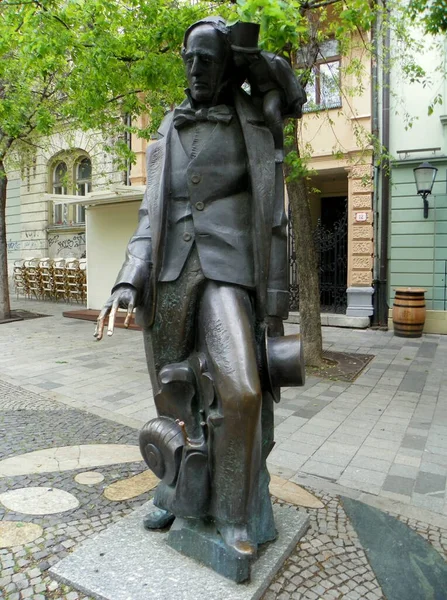 Bratislava Slowakije Hviezdoslavovo Plein Hans Christian Andersen — Stockfoto