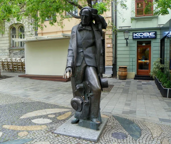 Bratislava Slovakia Hviezdoslavovo Square Hans Christian Andersen — Fotografia de Stock