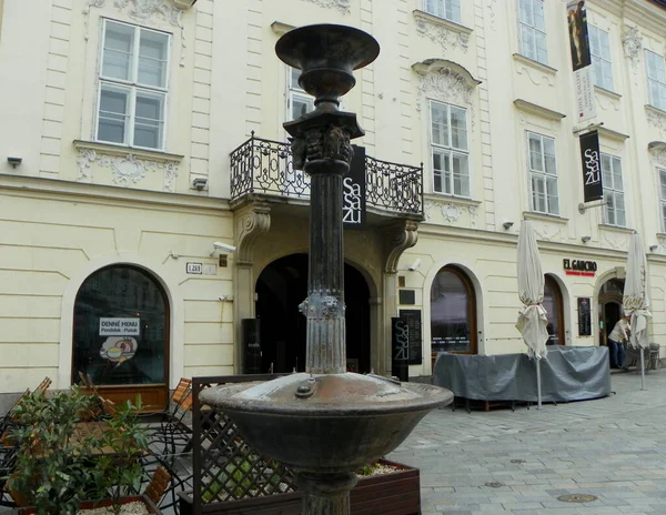 Bratislava Slovakia Venturska Street Peace Fountain — Stock Photo, Image