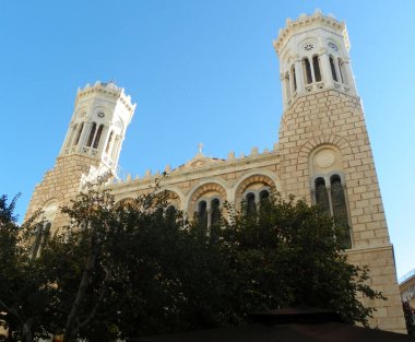 Yunanistan, Atina, Bakire Meryem Kilisesi 'nin (Panagia Krisopolitissa Kilisesi) ana kuleleri)