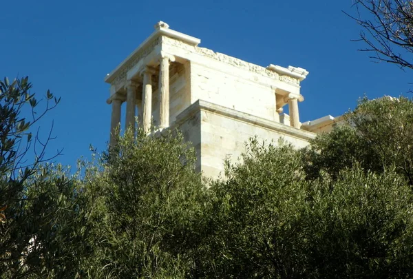 Greece Athens Acropolis Temple Nika Apteros — Foto de Stock