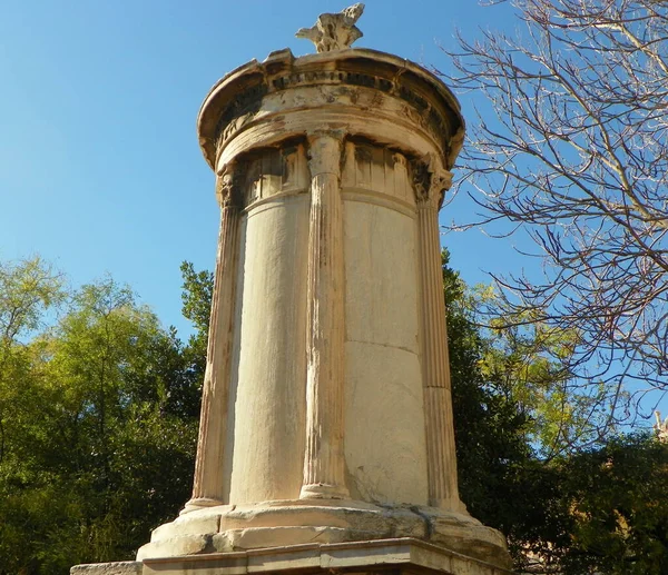 Grecia Atenea Ágora Romana Monumento Corágico Del Lisicrato — Foto de Stock