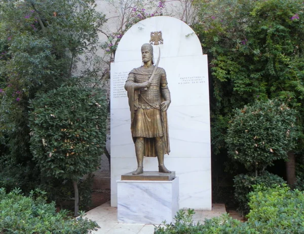 Greece Athens Statue Constantine Palaiologos — Stockfoto