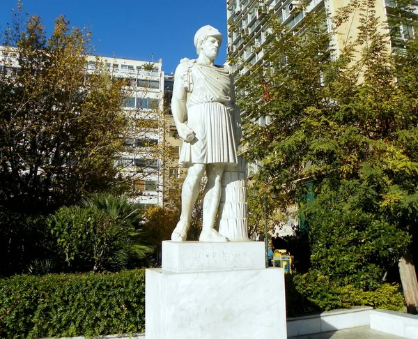 Griechenland Athen Athinas Straße Statue Des Perikles — Stockfoto