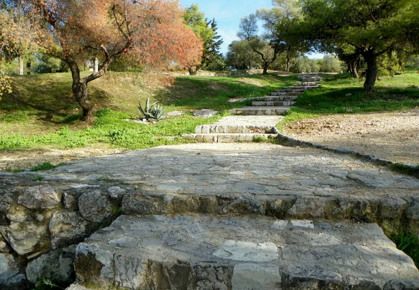 Greece Athens Filopappou Hill Stairs Heaven — ストック写真