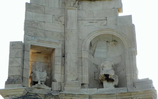 Grécia Atenas Colina Filopappou Monumento Filopappu Elemento Mausoléu — Fotografia de Stock