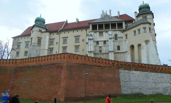 Poland Krakow Wawel Castle Palace Walls — Zdjęcie stockowe