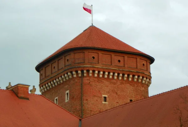 Polen Krakau Wawel Castle Senator Tower — Stockfoto