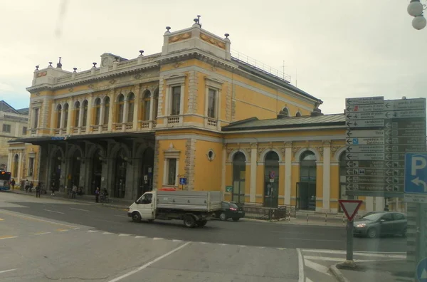 Italien Triest Piazza Della Liberta Trieste Centrale Bahnhof — Stockfoto