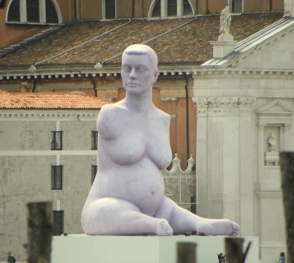 Italy Venice San Giorgio Maggiore Island Statue Breath —  Fotos de Stock