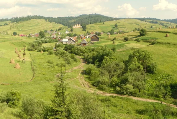 Ukraine Carpathian Railway Carpathian Landscape — стоковое фото