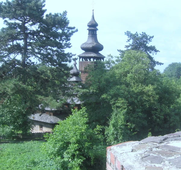 Ukraine Uzhgorod Uzhgorod Castle Courtyard View Museum Folk Architecture Life —  Fotos de Stock