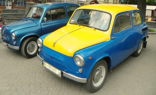 Ukraine Ivano Frankivsk Exhibition Retro Cars — Photo