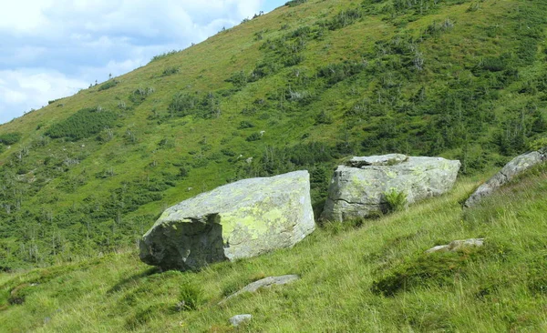 Ukraine Carpathians Two Stone Rocks — Fotografia de Stock