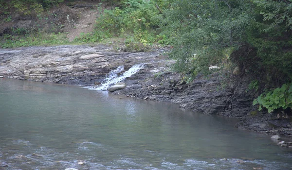 Ukraine Carpathians Mountain River Rocks Nature — стоковое фото