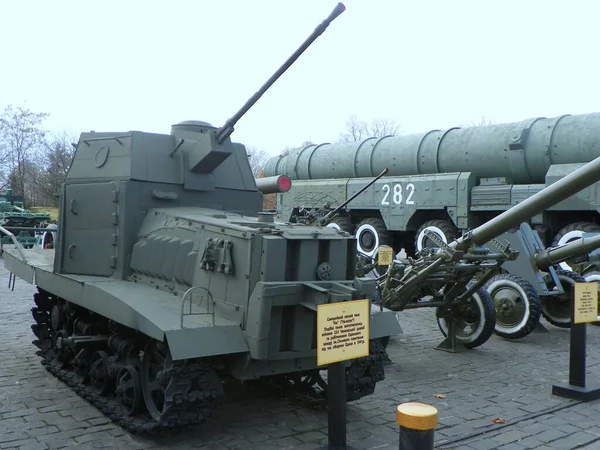 Ukraine Kyiv World War Museum Homemade Light Tank — Zdjęcie stockowe