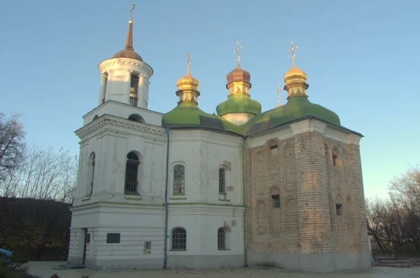 Ukraine Kyiv Lavrska Street Church Saviour Berestove General View Church — Stockfoto