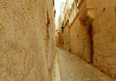 Malta, Mdina, fortifications of Mdina, the streets of the ancient city