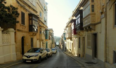 Malta, Sliema, the streets of the city (Triq Santa Rita)