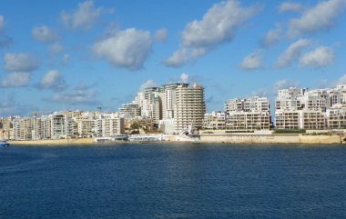 Malta, Valletta, view of the Sliema