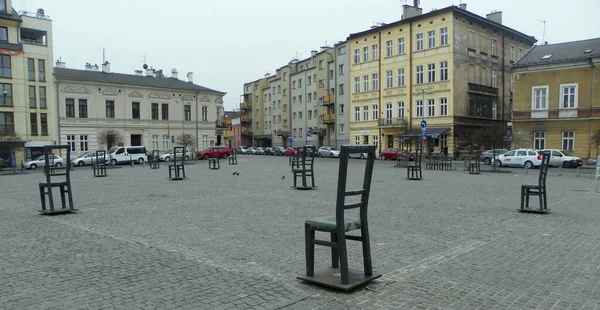 Poland Krakow Ghetto Heroes Square — 스톡 사진