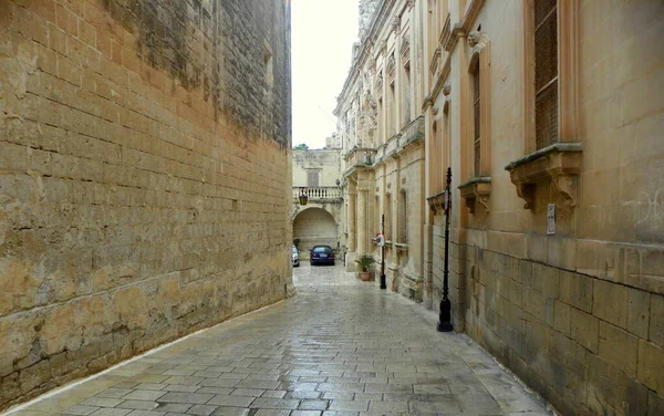 Malta Mdina Fortifications Mdina Street Ancient Fortress — ストック写真