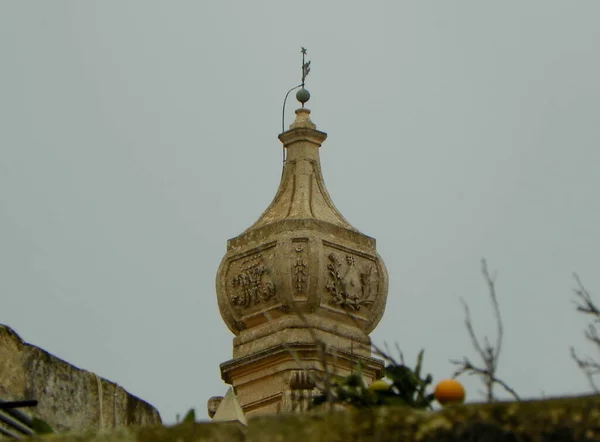 Malta Mdina Fortifications Mdina Dome Carmelite Church — Fotografia de Stock