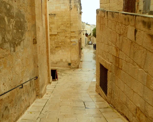Malta Mdina Fortifications Mdina Streets Ancient City — ストック写真