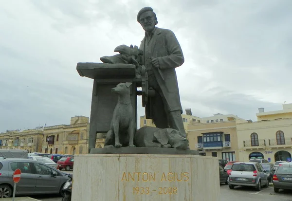 Malta Rabat Monument Anton Agius — Fotografie, imagine de stoc
