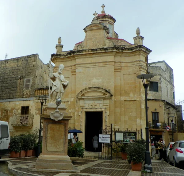 Malta Rabat Catald Church Catacombs Entrance Church — Stock Photo, Image