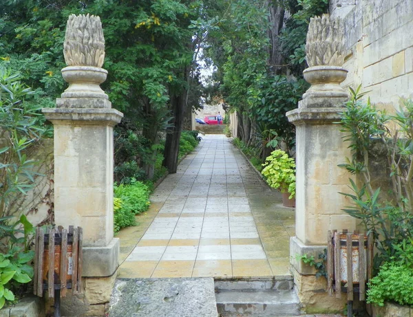 Malta Rabat Agatha Historical Complex Catacombs Pavement Bajjada Triq Sant — Stockfoto