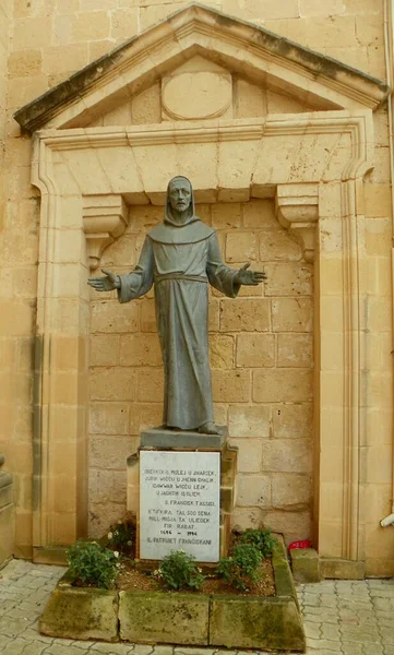 Malta Rabat Statue Francis Assisi — Fotografia de Stock