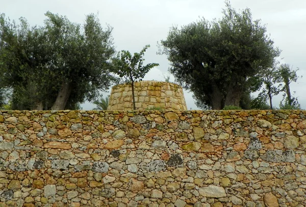 Malta Dingli Stone Wall — Fotografia de Stock