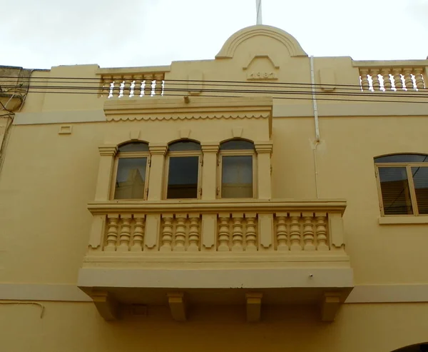 Malta Dingli Yellow Balcony — Stock fotografie