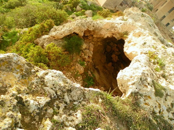 Malta Dingli Cliffs Mysterious Cave — Stockfoto