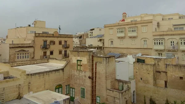 Malta Sliema Alborada Apart Hotel View Hotel Window City — ストック写真
