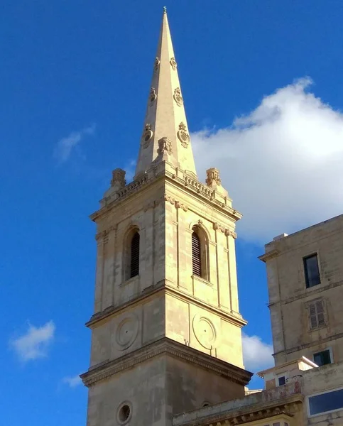 Malta Valletta Bell Tower Carmelite Church — Stock Photo, Image