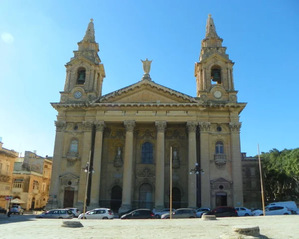 Malta Floriana Furjana Iglesia San Publio —  Fotos de Stock