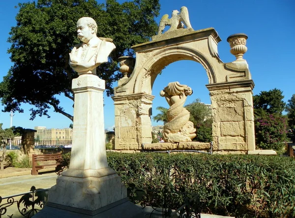 Μάλτα Floriana Furjana Maglio Gardens Mall Σιντριβάνι Καμάρα — Φωτογραφία Αρχείου