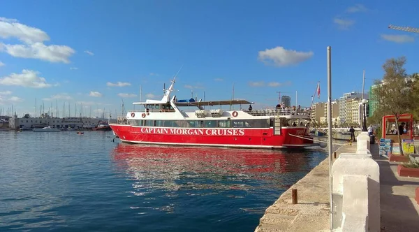 Malta Sliema Cruise Ship Waters Marsamxett Harbour — Foto de Stock