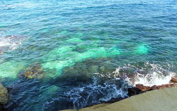 Malta Sliema Sliema Chalet Colors Seabed — Zdjęcie stockowe