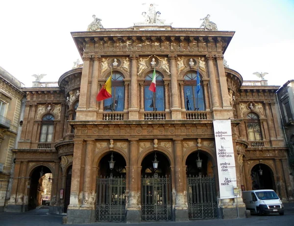 Italy Sicily Catania Teatro Massimo Bellini — Stockfoto